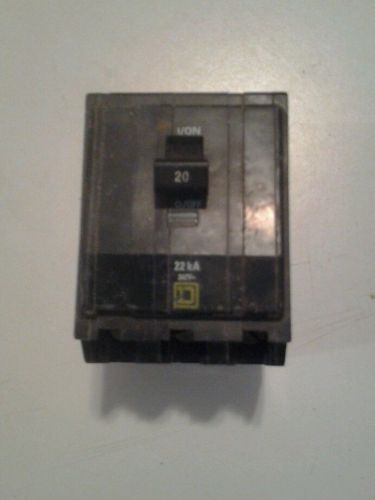 QOB320 Square D Circuit Breaker 3 Pole 20 Amp 240V