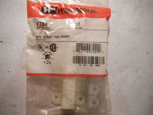 Wiremold v704 raceway, stl strap, mounting 700 ivory bag of 10 - new for sale