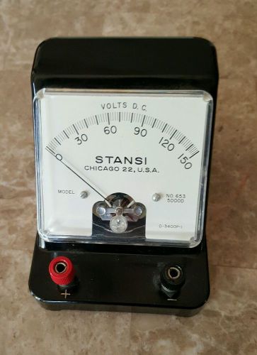 Stansi Volts D.C. meter, Model No. 653 Chicago 22