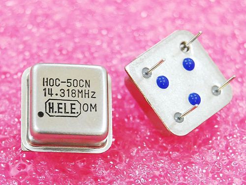 5x 14.318 MHZ OSC (HALF Size)  Active Crystal Oscillator OSC Square DIP