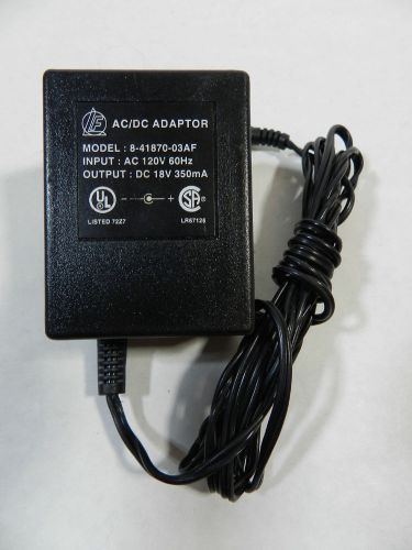 AC ADAPTER MODEL 35A-18-350 - 18VDC 18V DC - 350mA Power Supply