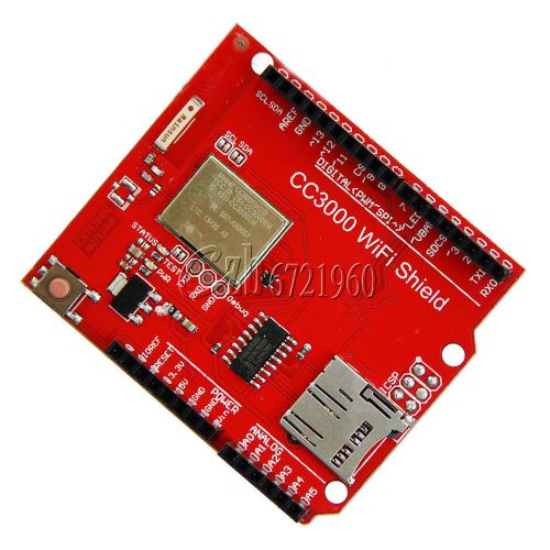 CC3000 WiFi Shield + SD Slot for Arduino R3 Mega 2560 Wireless Network Processor