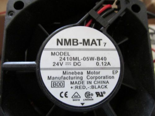 NMB DC AXIAL FAN 2410ML-05W-B40 B33 BRUSHLESS FAN 24 VDC, 0.12 AMP 2410ML05WB40