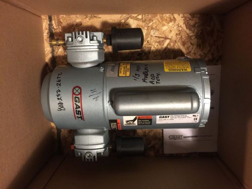 Gast piston air compressor vacuum pump motor 3hbb-10-m300ax for parts or repair for sale