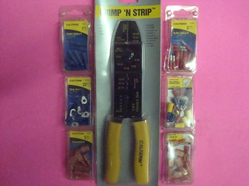 9&#034; CALTERM PRIMARY CABLE WIRE STRIPPER CRIMPER BOLT CUTTER RETHREADER TERMINALS