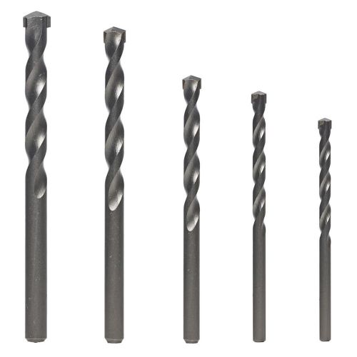 5pce tungsten drill bits bit diy masonry brick set 10mm, 8mm, 6mm, 5mm, 4mm kit for sale