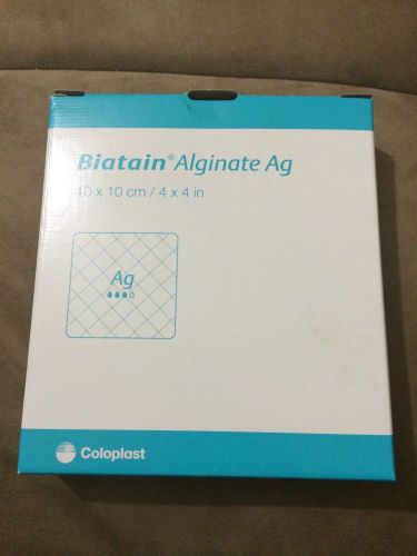 Biatain Alginate Dressing Coloplast: 4&#034; x 4&#034; - Box of 10 Exp 11 / 2016