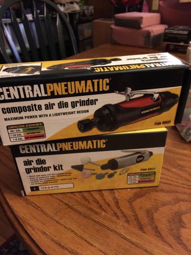 Central Pneumatic  die grinders (air die grinder kit and a composite die grinder