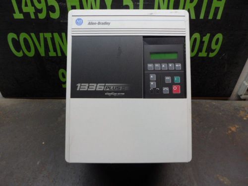 ALLEN-BRADLEY 1336 PLUS II SENSORLESS VECTOR DRIVE SN:1JAD5RA2 SER.S USED