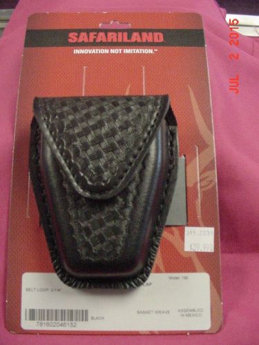 Safariland Handcuff Pouch, Top Flap, Hidden Snap, Basketweave Finish