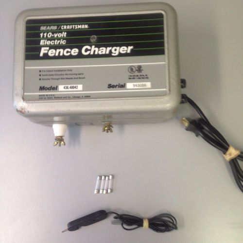 Sears/Craftsman (Parmak) Electric Fence Charger 15 mi Range 110v