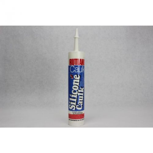 White Silicone Caulking RUTLAND INC Calking and Cement 110 White 022624001102