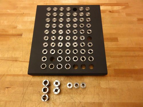 (72) asst Hardinge Collets and Bushings, TT tapping , 5/8&#034; dia, 3/4&#034; dia, lathe