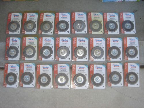 lot of 24 pieces weiler vortex 3&#034; abrasive nylon wheel brush