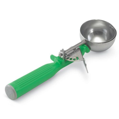 Vollrath 47142 Green #12 S/S Thumb Action Disher Scoop