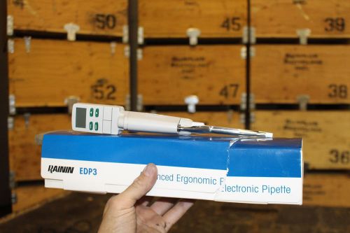 NEW Rainin Electronic EDP3 ELECTRONIC PIPETTE 10-100UL