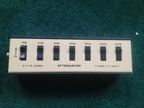 ONLY 1 ON EBAY VINTAGE ATTENUATOR 75 OHMS