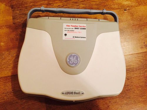 GE LOGIQ Book Portable Ultrasound machine / 2 Probes /GE Service, Excellent /