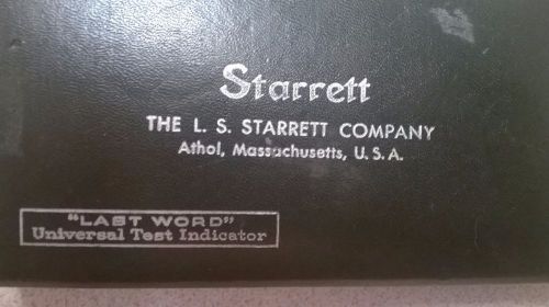 Starrett Test Indicator