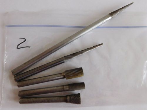 Quality USA Industrial Grade Carbide Burr Set of 5- Choice- Four Different Sets!