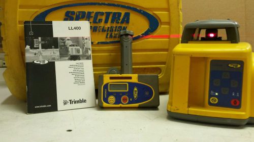 SPECTRA PRECISION LL400 LASER LEVEL W/ HR350 LASER RECEIVER