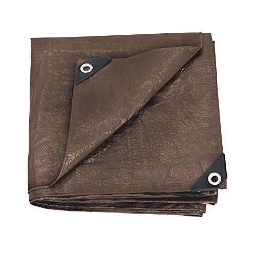 Stansport Reinforced Brown Rip-Stop Tarp, 12 x 16-Feet