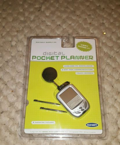 NEW Digital pocket planner by old navy suppy co Silver NIP