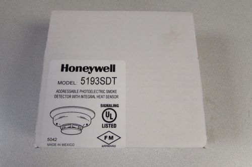 Honeywell 5193SDT Addressable Photoelectric Smoke Detector W/ Heat VPlex NIB