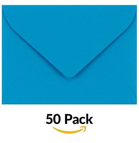 #17 Mini Envelopes (2 11/16 x 3 11/16) - Pool Blue (50 Qty.) | Perfect for Gift