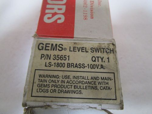 GEMS LEVEL SWITCH 35651 *NEW IN BOX*