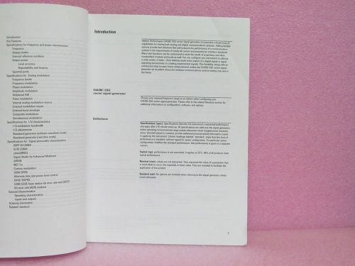 Agilent/HP Manual E4438C ESG Vector Signal Generator Data Sheet (2/03)