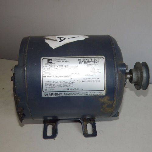 F5069D) Emerson Motor 1725 RPM 1/4 HP 115 VAC  S55JLW-5050