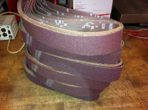 Norton premium abrasive sanding belts 2-1/2&#034; x 48&#034; a/o 40 grit 40-x usa metalite for sale