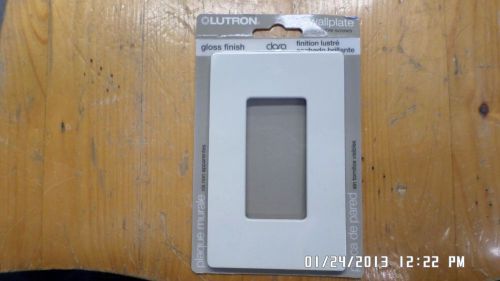 Lutron CW-1-LA Design Wallplate Light Almond Single Gang Gloss Claro