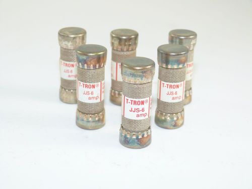 Buss Fuses JJS-6 6a 600v T-Tron New (Lot of 6)