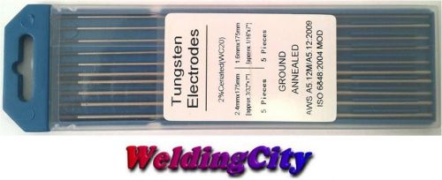 WeldingCity 10-pk 2.0% Ceriated (Grey) Assorted 1/16-3/32x7 TIG Tungsten Rod