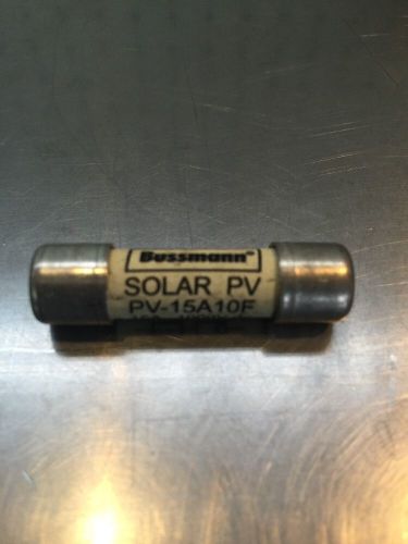 BUSSMANN PV-15A10F Solar Fuse,15A,PV,1000VDC