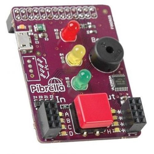 PiBrella LED Add On Board for the Raspberry Pi 3, Zero, 2, B+, A+