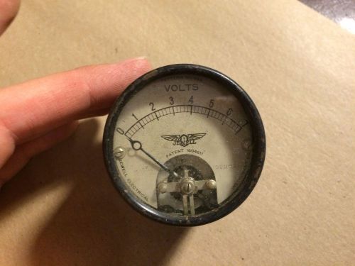 Antique Jewell Pattern 589 Volt Meter Measures 0-7 Rat Rod Gauge