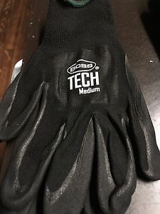 BOSS TECH MEDIUM INDUSTRIAL WORK GLOVES-12 PAIR-NEW! OUT MAXIFLEX THIS SIZE