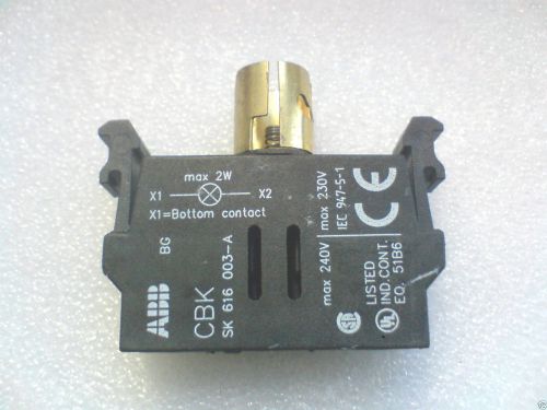3pcs = ABB SK 616 003-A  LAMP BLOCK IEC947-5-1 max 2W 240V