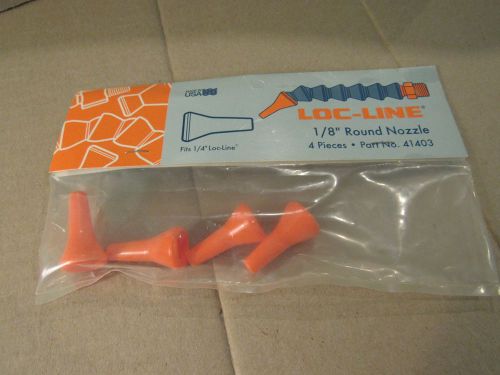 4 pieces loc-line 41403 1/8&#034; round nozzle new for sale