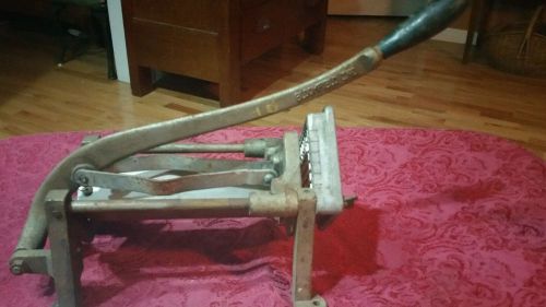 Vintage Bloomfield Indiana French fry cutter (cast iron) Heavy Duty!