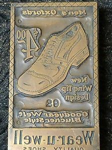 Vintage cooper coated printing press plate (rare)