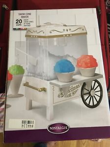 Nostalgia Electrics Vintage Collection Snow Cone Maker SCM502 New Sealed Free SH