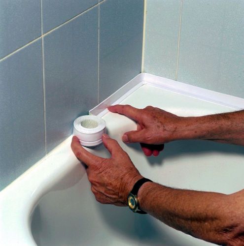 Caulk tape tubs toilet sinks caulking waterproof self adhesive mildew resistant for sale