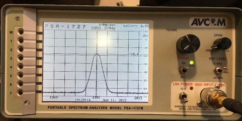 Avcom Portable Spectrum Analyzer Model PSA-1727B