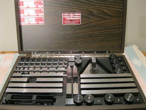 STARRETT WEBBER HD46A1X HEAVY DUTE GAGE BLOCK SET W/ACCESSORIES