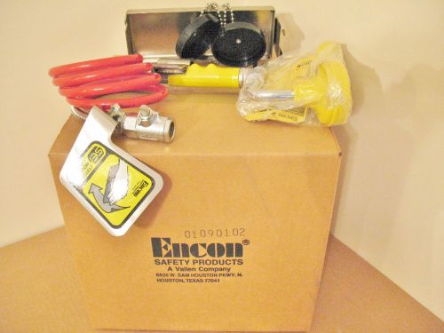 Encon 01090102 emergency eyewash facewash station with drench hose new for sale