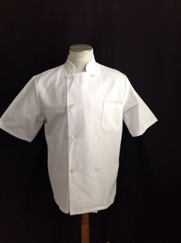 Unisex Chef Coat, White ,Fashion Seal, Size Medium M